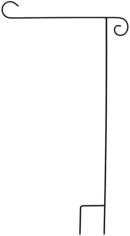 Wrought Iron Black Garden Flag Stand 40 Inch Briarwood Lane