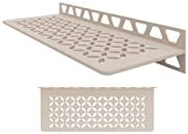 Schluter Systems Wall Shelf W Floral Design Cream