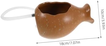 Mini Ceramic Jar Water Fountain for Garden and Fish Tank Decor