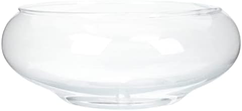 Alipis Round Glass Fish Bowl - 787 x 98 Decorative Terrarium Vase for Succulents Air Plants and Candles