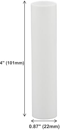 1751 - 6 Piece White Plastic Candle Covers for Chandelier Sockets 4 Inch Tall