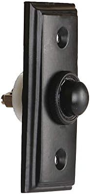 Vintage Decorative Doorbell Button Black Powder Coated