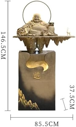Yellow Resin Cascade Water Fountain for Outdoor and Garden