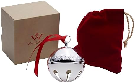Wallace 2024 Silver Plated Sleigh Bell Ornament 54th Edition 1