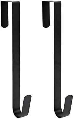 Sattiyrch 12 Inch Wreath Hanger Hook Black Set Of 2