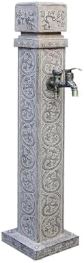 PAKMEZ Freestanding Garden Water Column with Faucet