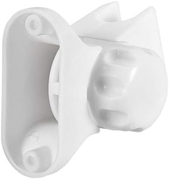 Uxcell Adjustable Shower Head Holder 3Pcs ABS Wall Mount Bracket White