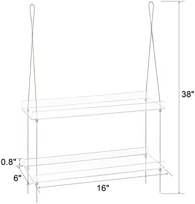 Sumerflos 2-Tier Acrylic Window Plant Shelves