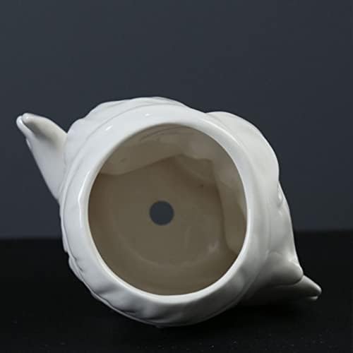 Vaguelly Retro Angel Face Ceramic Planter Pot with Drainage Hole
