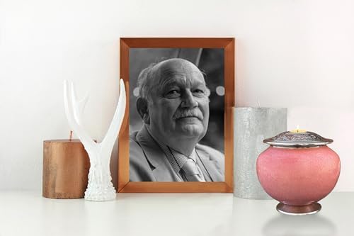 Candle Cremation Urn for Human Ashes - Large Pink Decorative Urn