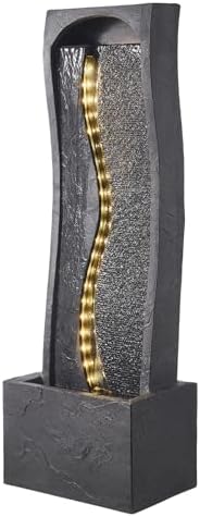 VEVOR Outdoor Water Fountain with LED Light and Pump