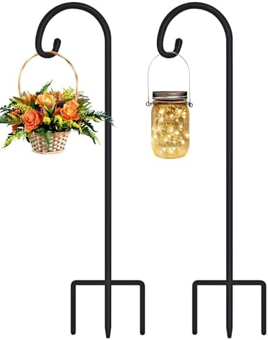 FEED GARDEN 32 Inch Adjustable Shepherds Hooks 2 Pack
