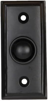Vintage Decorative Doorbell Button Black Powder Coated