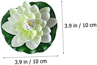 Yardwe Artificial Floating Lotus Flowers for Pond Decor