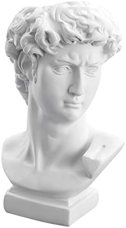 David Statue Vase 6 Inch Greek Bust Planter