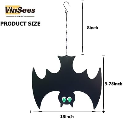 Halloween Metal Bat Hanging Decor Set of 3