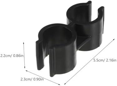 VOSAREA 4PCS Plastic Double Pipe Clamp Holder