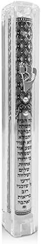 Talisman4u Transparent Mezuzah Case with Scroll