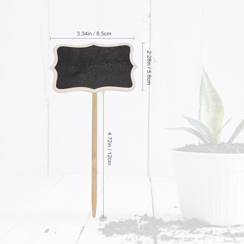 20PCS Wood Chalkboard Plant Tags for Garden and Lawn