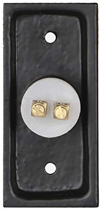 Vintage Decorative Doorbell Button Black Powder Coated