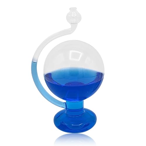 Enforose Storm Glass Weather Predictor 59 Inch Blue Globe