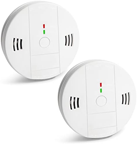 GLBSUNION Combination Smoke and CO Detector Alarm 2-Pack