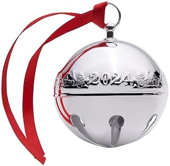 Wallace 2024 Silver Plated Sleigh Bell Ornament 54th Edition 1
