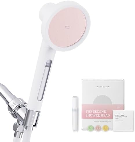 SecondShower Filtered Handheld Shower Head with Vitamin C for Skin Health
