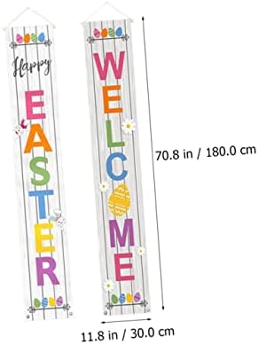 Easter Porch Sign Banner Door Decor Welcome Sign