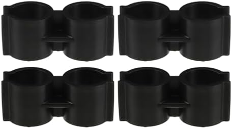 VOSAREA 4PCS Plastic Double Pipe Clamp Holder