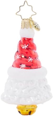 Christopher Radko Sleigh Bell Santa Glass Ornament