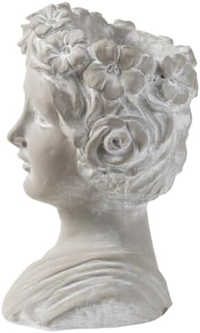 AB Home Classic Greek Goddess Bust Outdoor Planter