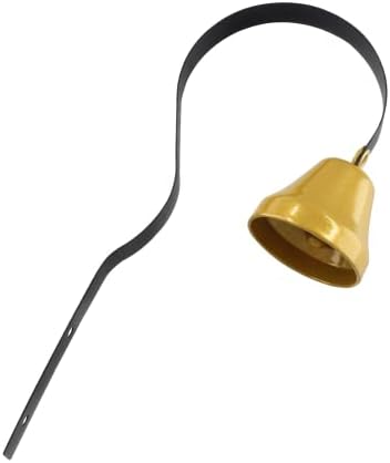 BokWin Shopkeepers Bell for Door Opening Black Ring Doorbell 16 Inch