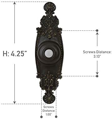 Craftmade Designer Lighted Doorbell Push Button in Antique Bronze