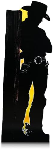 Jetec 57 Ft Western Cowboy Party Decor Stand Up Cutout