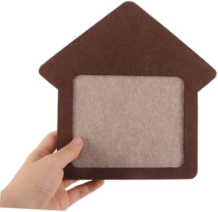 Cabilock Light Brown Framed Bulletin Board for Home Office and School