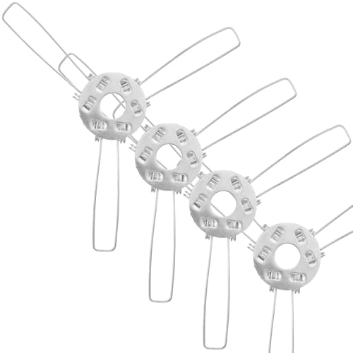 DOITOOL Lampshade Spring Clip 20PCS Silver Metal Fixing Clip