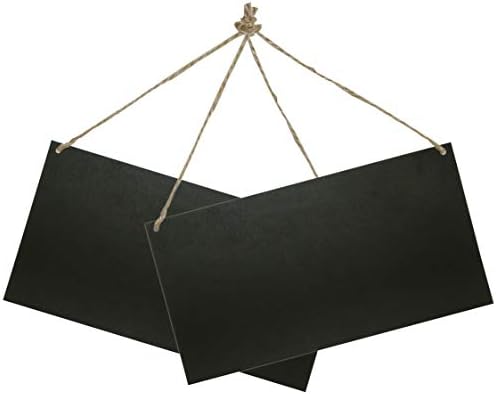 IFAMIO Chalkboard Sign 2 Pack Vintage Rustic Blackboard for Home Office Wall Decor