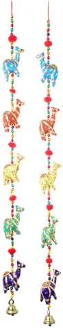 Set of 2 Indian Door Hanging with Bell and Beads