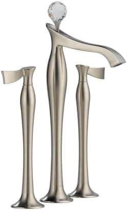Brizo K65790L-63255BN Rsvp Bathroom Faucet Vessel Deck Mount Lever Handle Crystal Finial Brushed Nickel
