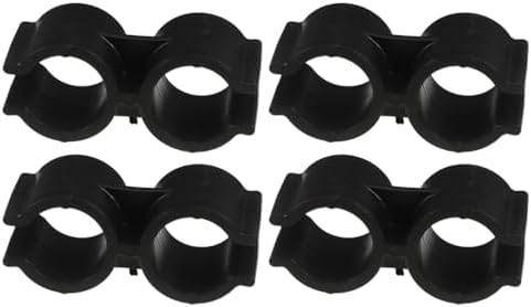 HEALEEP Dustpan Broom Connection Buckle - 4PCS Plastic Double Pipe Clamp for Easy Installation