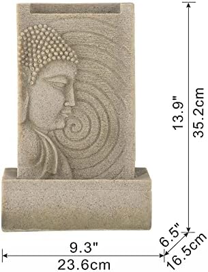 9x65x14 Indoor Buddha Water Fountain with LED Light RB521