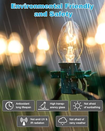 OuuKoo 15W C7 Bulbs for Wax Warmers - Dimmable 15 Pack