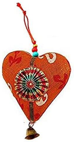 Rastogi Handicrafts Set of 5 Multi Colored Decorative Fabric Animals and Hearts