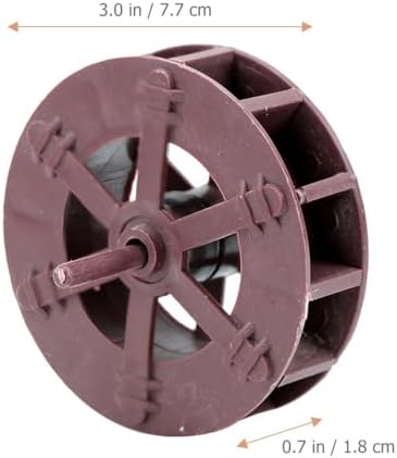 VICASKY 2pcs Miniature Tabletop Fountain Wood Water Wheel Decorations