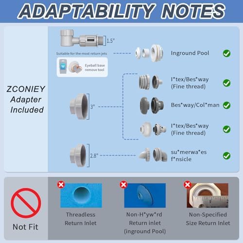 Swimming Pool Waterfall Fountain with 2 Heads - Cool Warm Water Decor