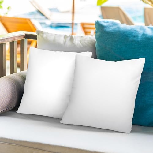 Pack of 4 12x20 Waterproof Pillow Inserts for Outdoor Use