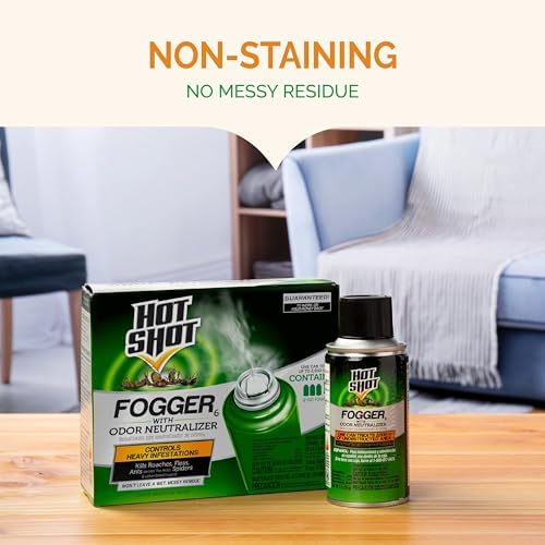 Hot Shot Indoor Fogger With Odor Neutralizer 2 Ounce 3 Count
