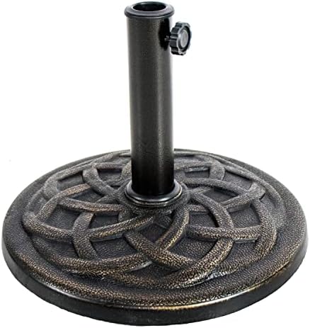Heavy Duty Umbrella Stand with Cast Stone Base
