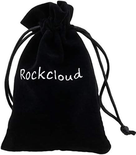 Rockcloud Clear Crystal Jingle Bell Hanging Ornament Set of 6